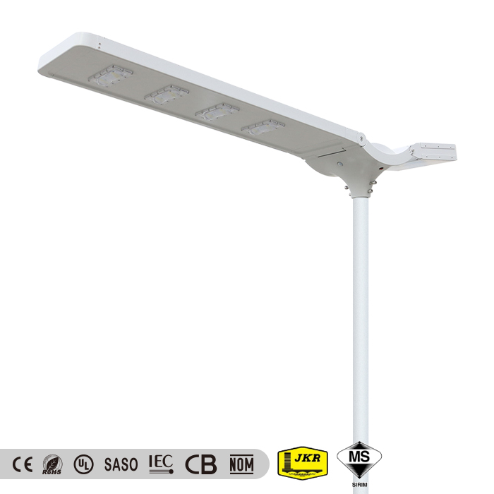 90w 9000lm all in one solar street light for 2 lanes municipal project