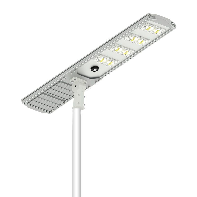 50W 6000LM all in one solar street light with the latest LifePO4 battery