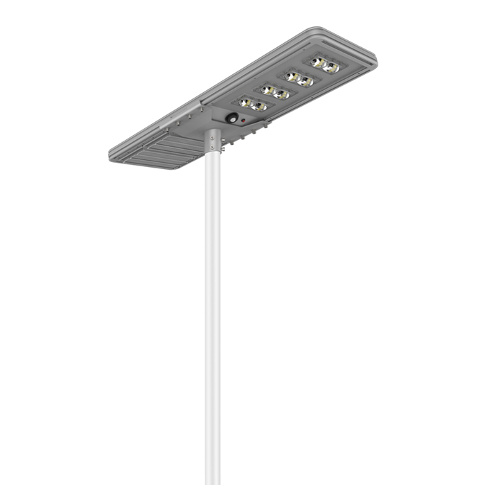 Hot selling 60W 8500lm all in one solar street light for 2 lanes road