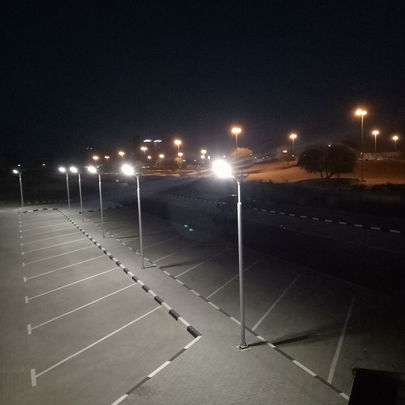 Solar parking lights with motion sensors