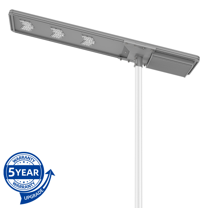 AC-Plus-16 all in one solar street light 8-10M 160W 18000lm with solar-grid power hybrid function